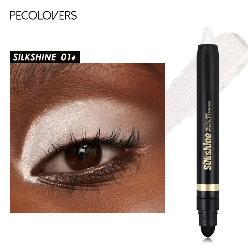 Waterproof and Sweatproof Double-ended Eye Shadow Stick 20 Colors Eye Highlight Naturally Brighten Eyes Eye Cosmetics