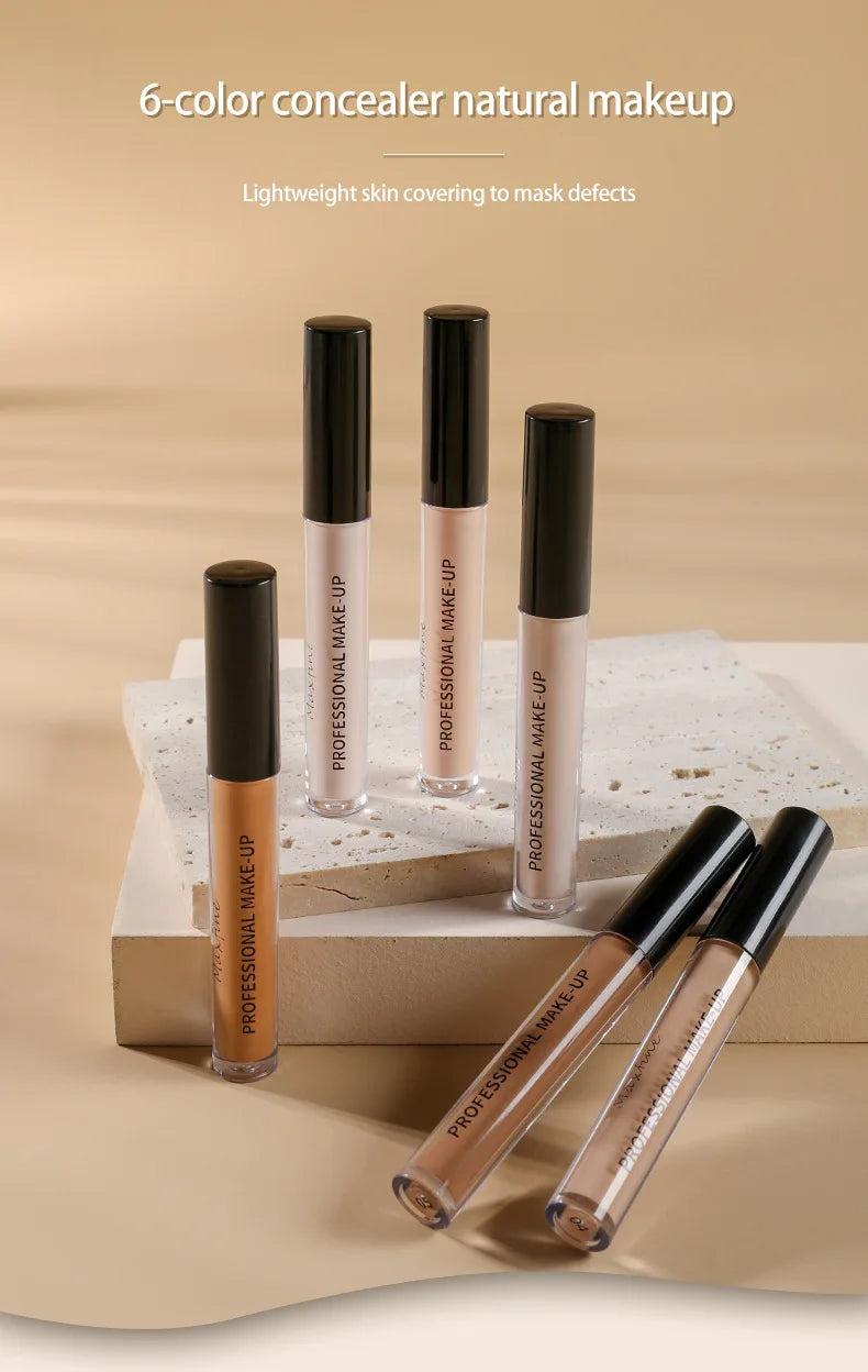 Concealer liquid pen covers and modifies blemishes spots acne marks facial make-up and brightens skin tone