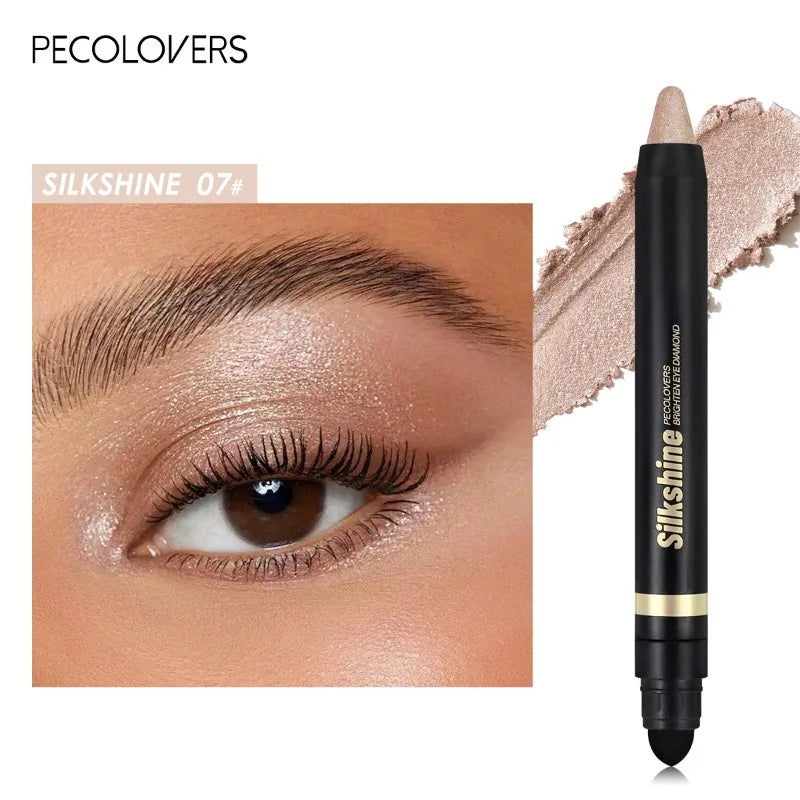 Waterproof and Sweatproof Double-ended Eye Shadow Stick 20 Colors Eye Highlight Naturally Brighten Eyes Eye Cosmetics