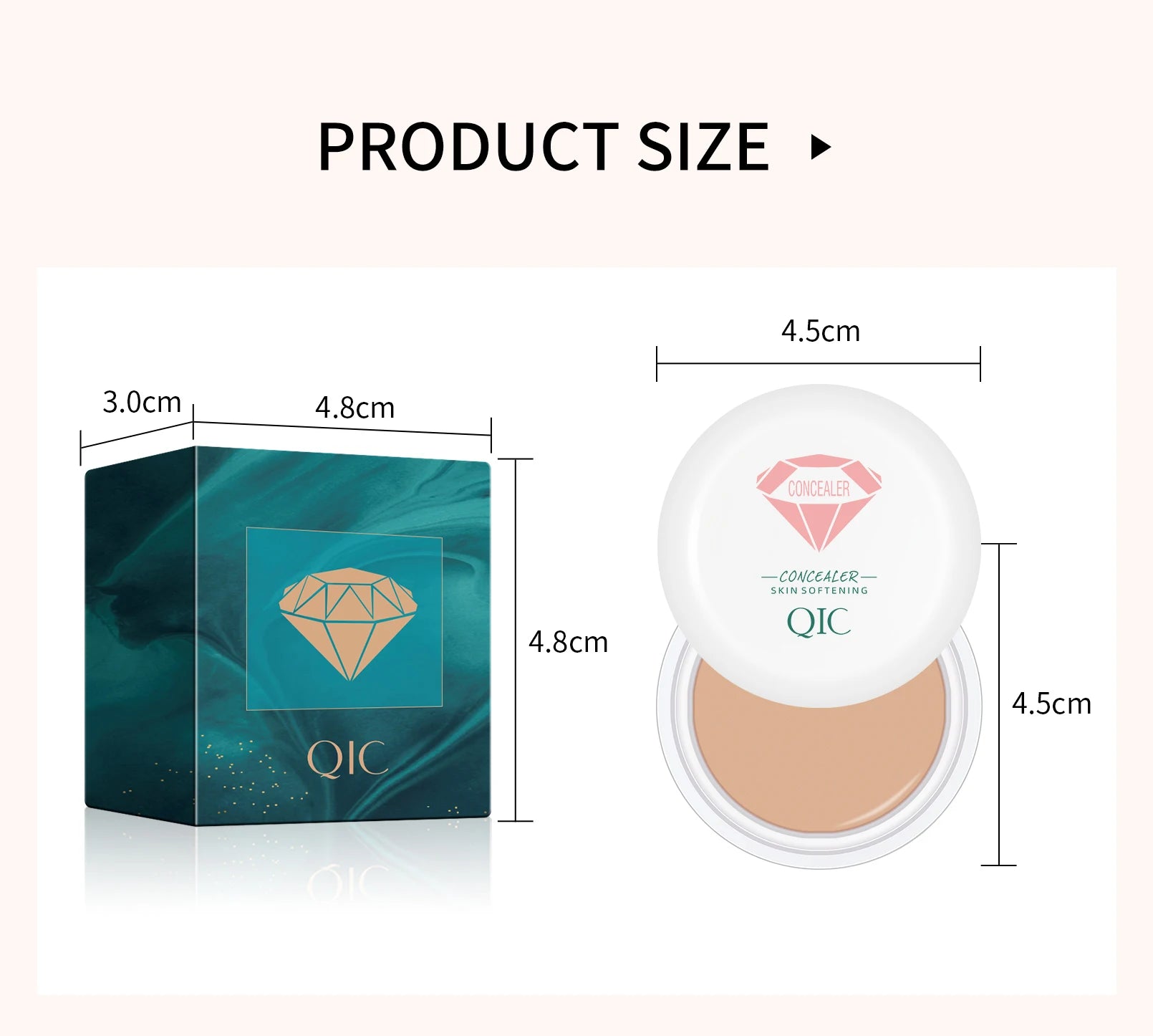 Full Coverage Concealer-waterproof,for Covers Skin Blemishes and Wrinkles and Tattoos,Regulates Skin Tone,Face Concealer Makeup
