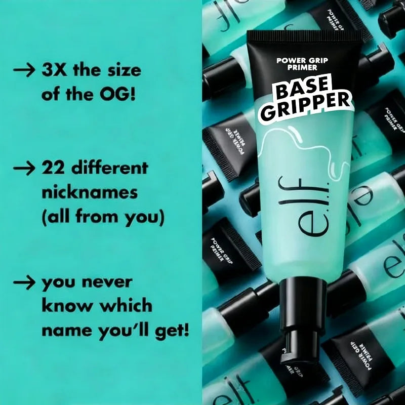 75ml ELF Power Grip Primer Jumbo Texture Refreshing Easy Absorb Moisturize Facial Firming Purifying Hydrating Smoothing Skin