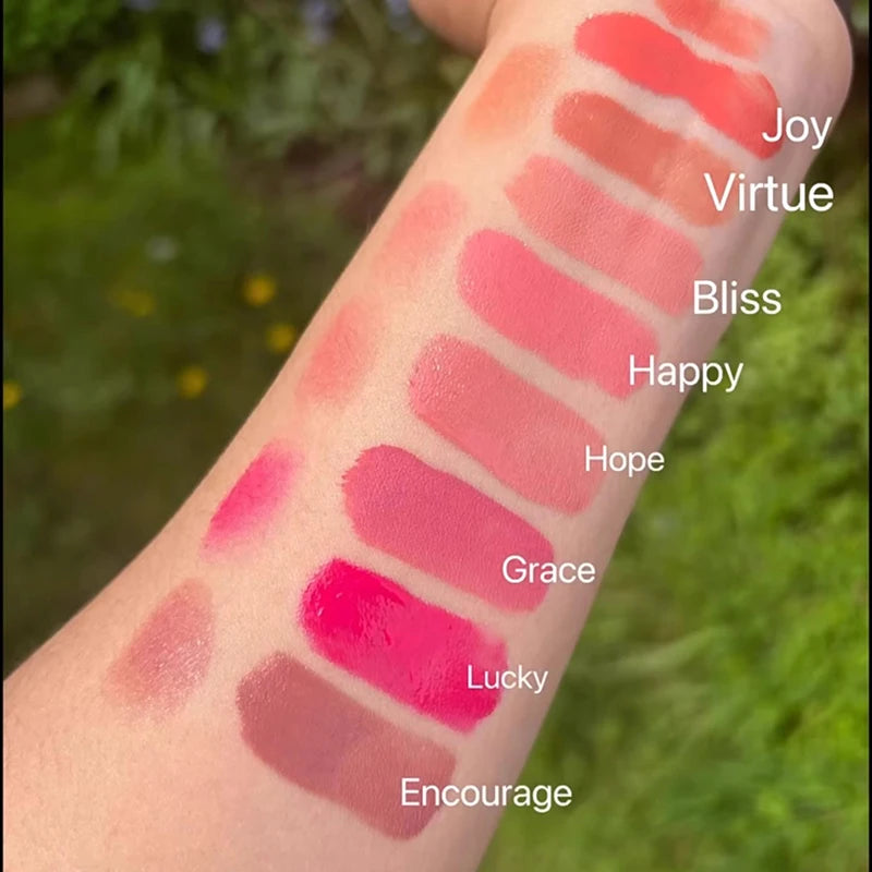 New Bronze Liquid Blush Lipstick Eyes Luminizer Highlight Cheek Blusher Waterproof Face Contour Shadow Lip Gloss Plump Makeup