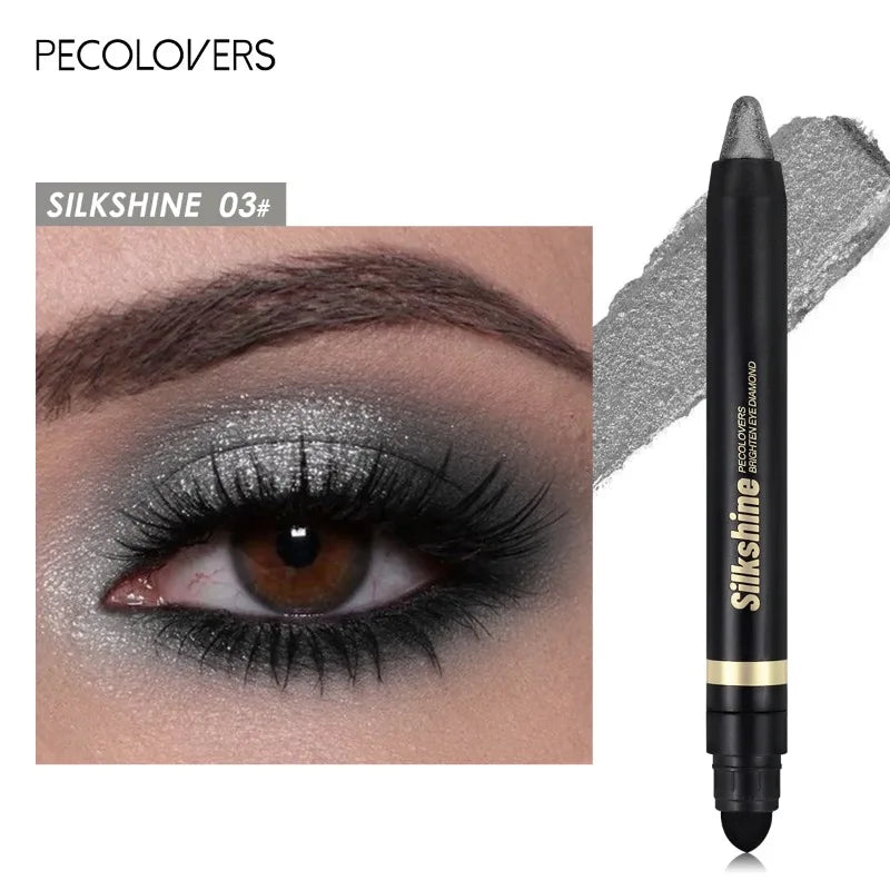 Waterproof and Sweatproof Double-ended Eye Shadow Stick 20 Colors Eye Highlight Naturally Brighten Eyes Eye Cosmetics