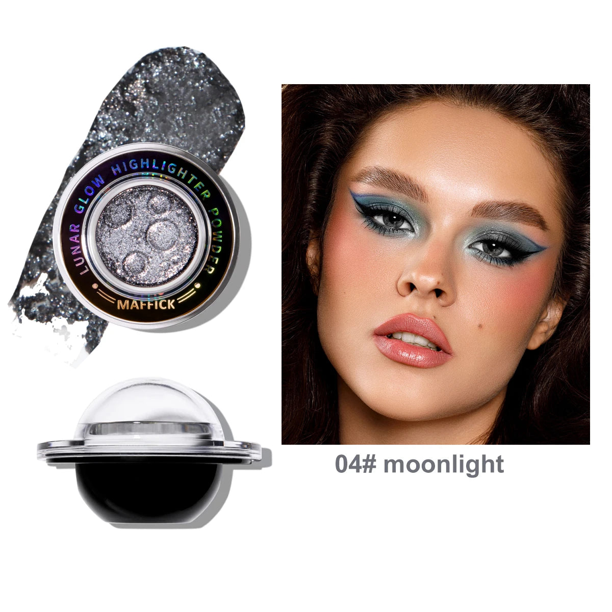 CHARMACY New 5 Multichrome Single Eye Shadow High Pigment Long Lasting Duo Chrome Eyeshadow Glitter Makeup For Eyes