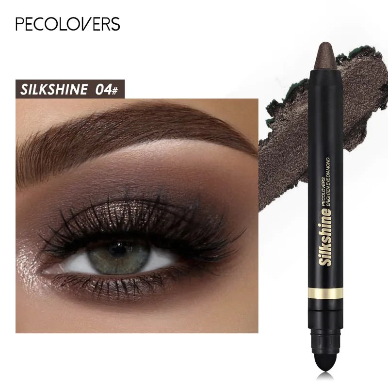 Waterproof and Sweatproof Double-ended Eye Shadow Stick 20 Colors Eye Highlight Naturally Brighten Eyes Eye Cosmetics