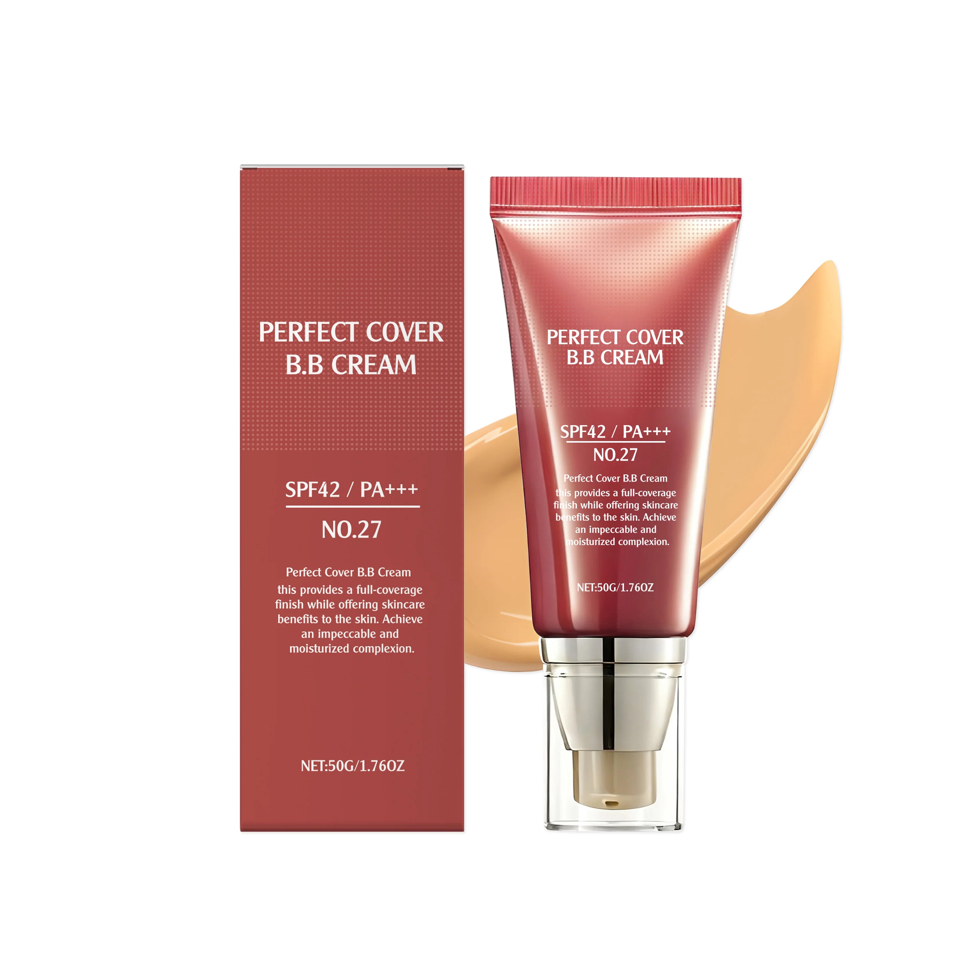 Concealer BB Cream Brightening Moisturizing Skin Oil Control Long-Lasting Makeup Full Coverage Natural Gentle Face Foundation