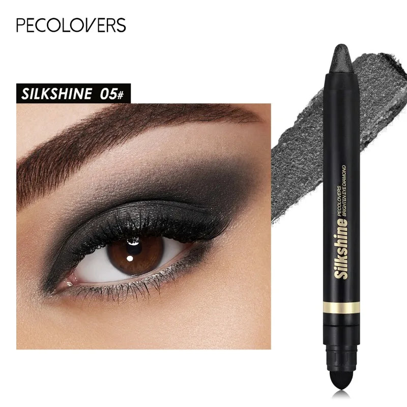 Waterproof and Sweatproof Double-ended Eye Shadow Stick 20 Colors Eye Highlight Naturally Brighten Eyes Eye Cosmetics