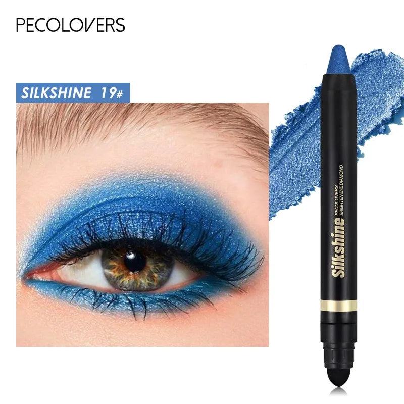 Waterproof and Sweatproof Double-ended Eye Shadow Stick 20 Colors Eye Highlight Naturally Brighten Eyes Eye Cosmetics