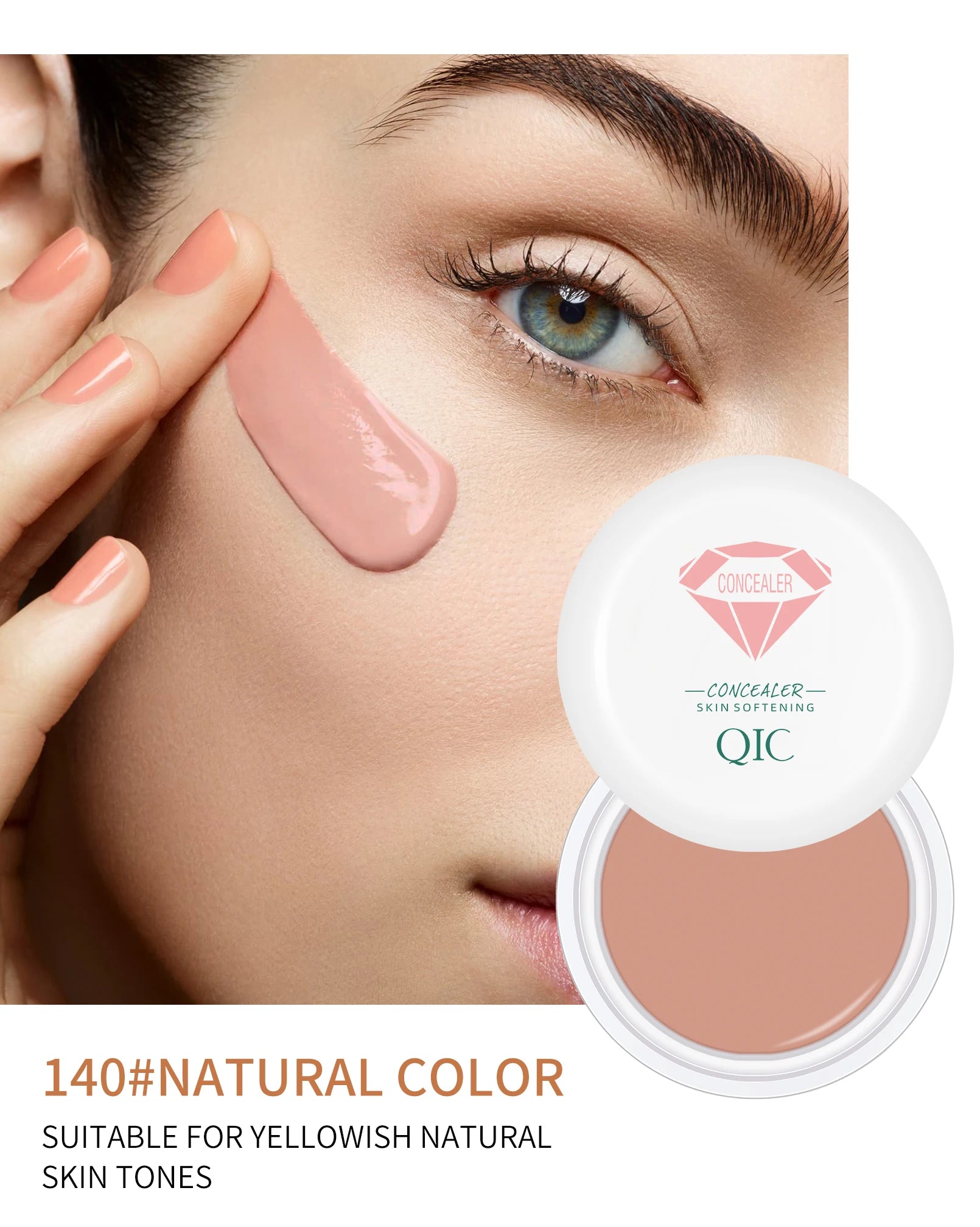 Full Coverage Concealer-waterproof,for Covers Skin Blemishes and Wrinkles and Tattoos,Regulates Skin Tone,Face Concealer Makeup