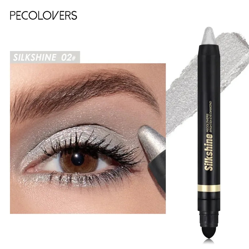 Waterproof and Sweatproof Double-ended Eye Shadow Stick 20 Colors Eye Highlight Naturally Brighten Eyes Eye Cosmetics