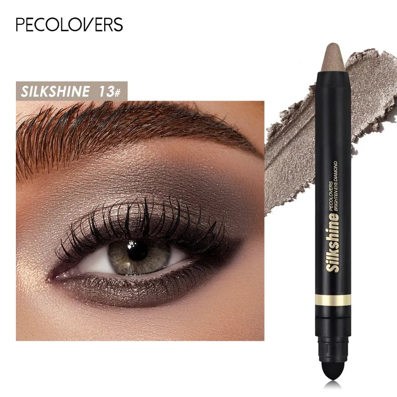 Waterproof and Sweatproof Double-ended Eye Shadow Stick 20 Colors Eye Highlight Naturally Brighten Eyes Eye Cosmetics